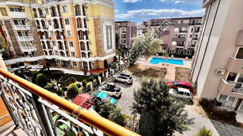 Pool view luxury furnished Studio apartment for sale in Sweet Homes 1 Sunny beach Bulgaria
